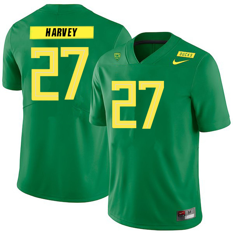 Men #27 John Harvey Oregon Ducks College Football Jerseys Sale-Green